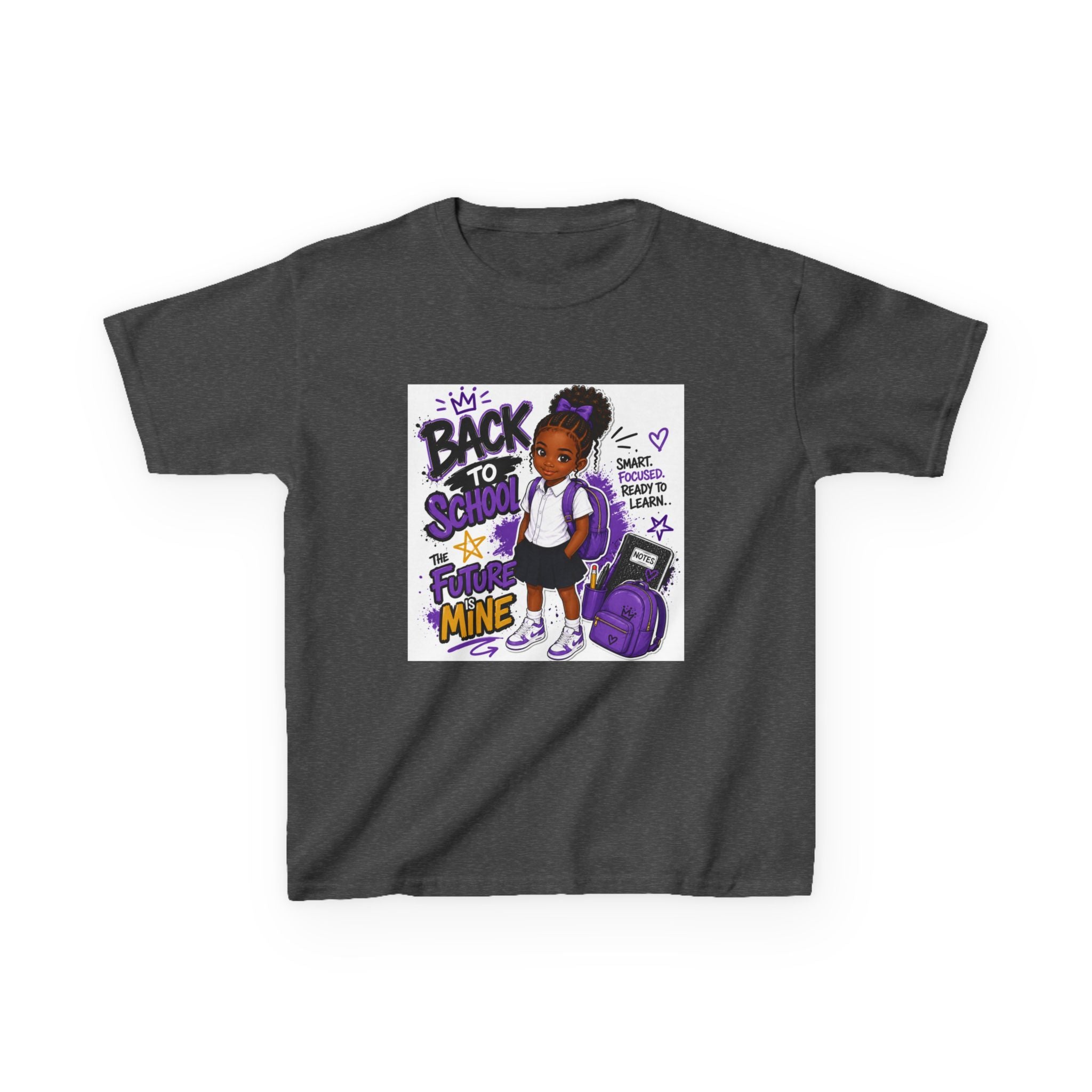 Back to school girl purple