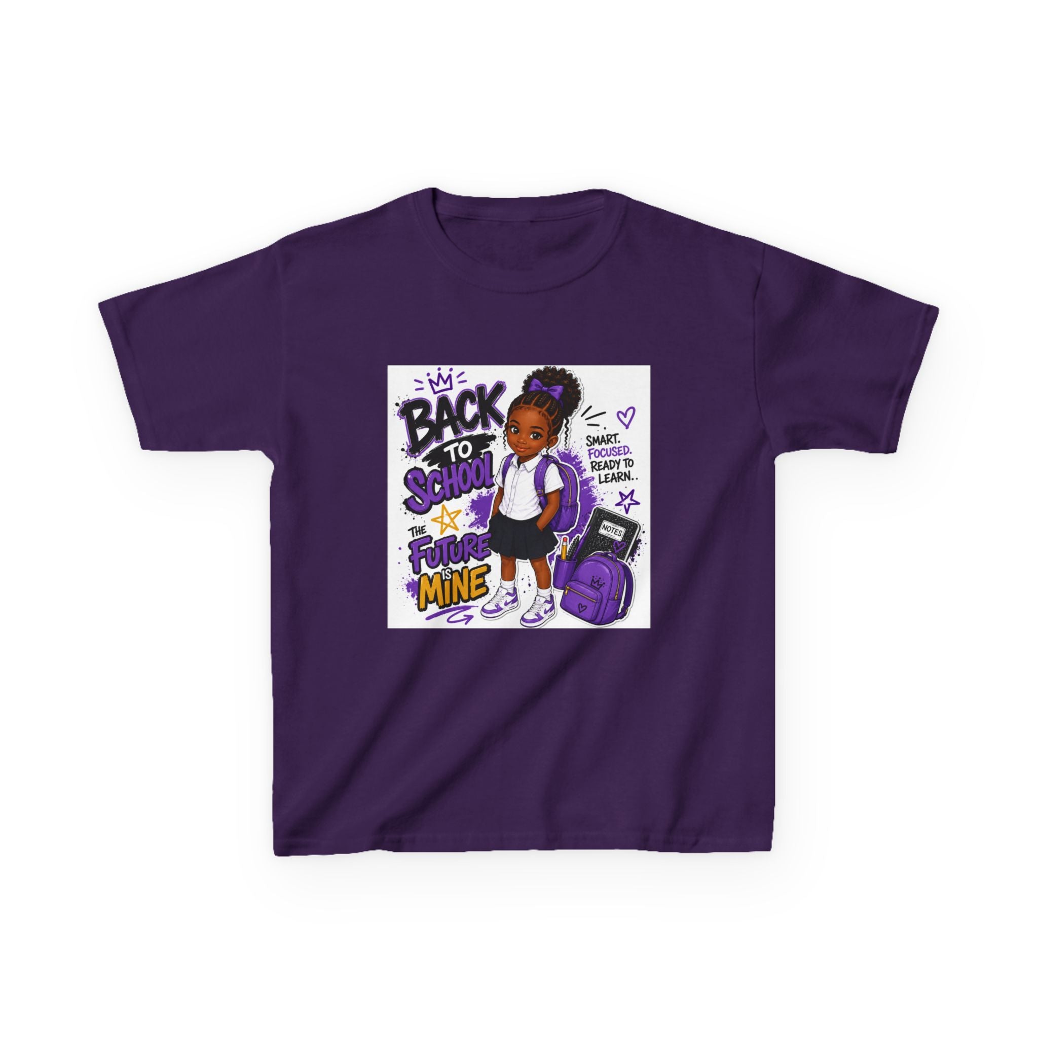 Back to school girl purple