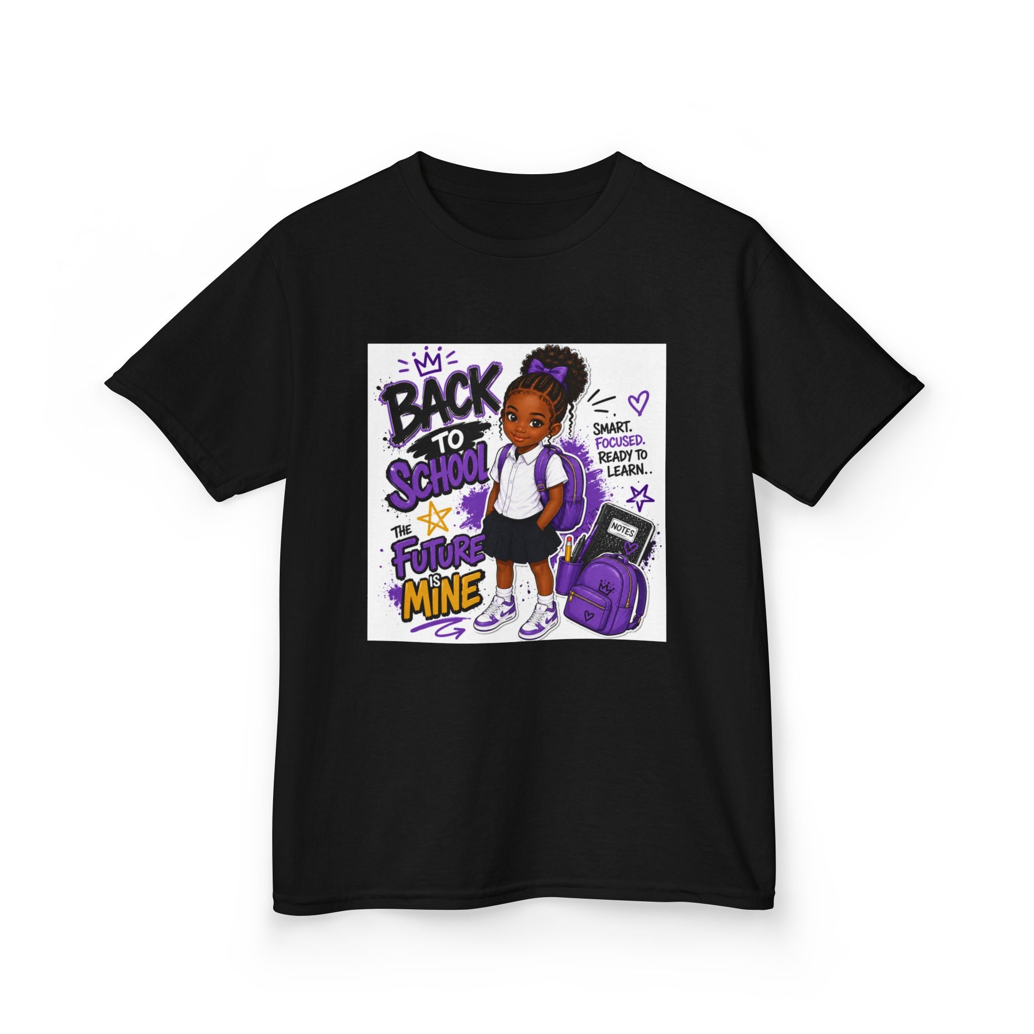 Back to school girl purple