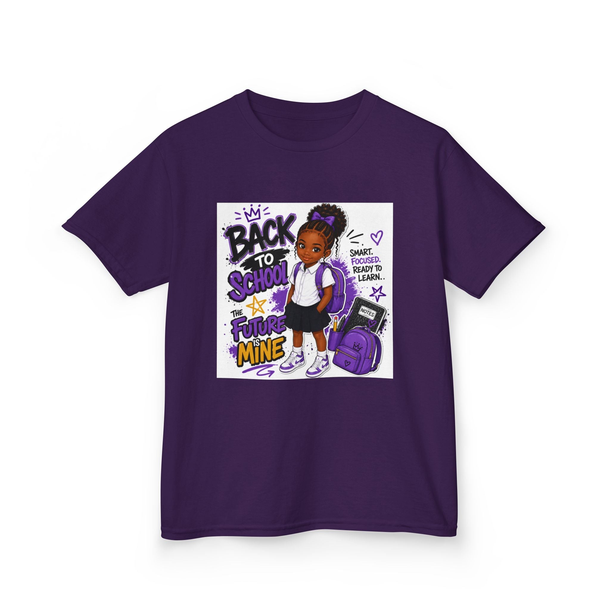 Back to school girl purple