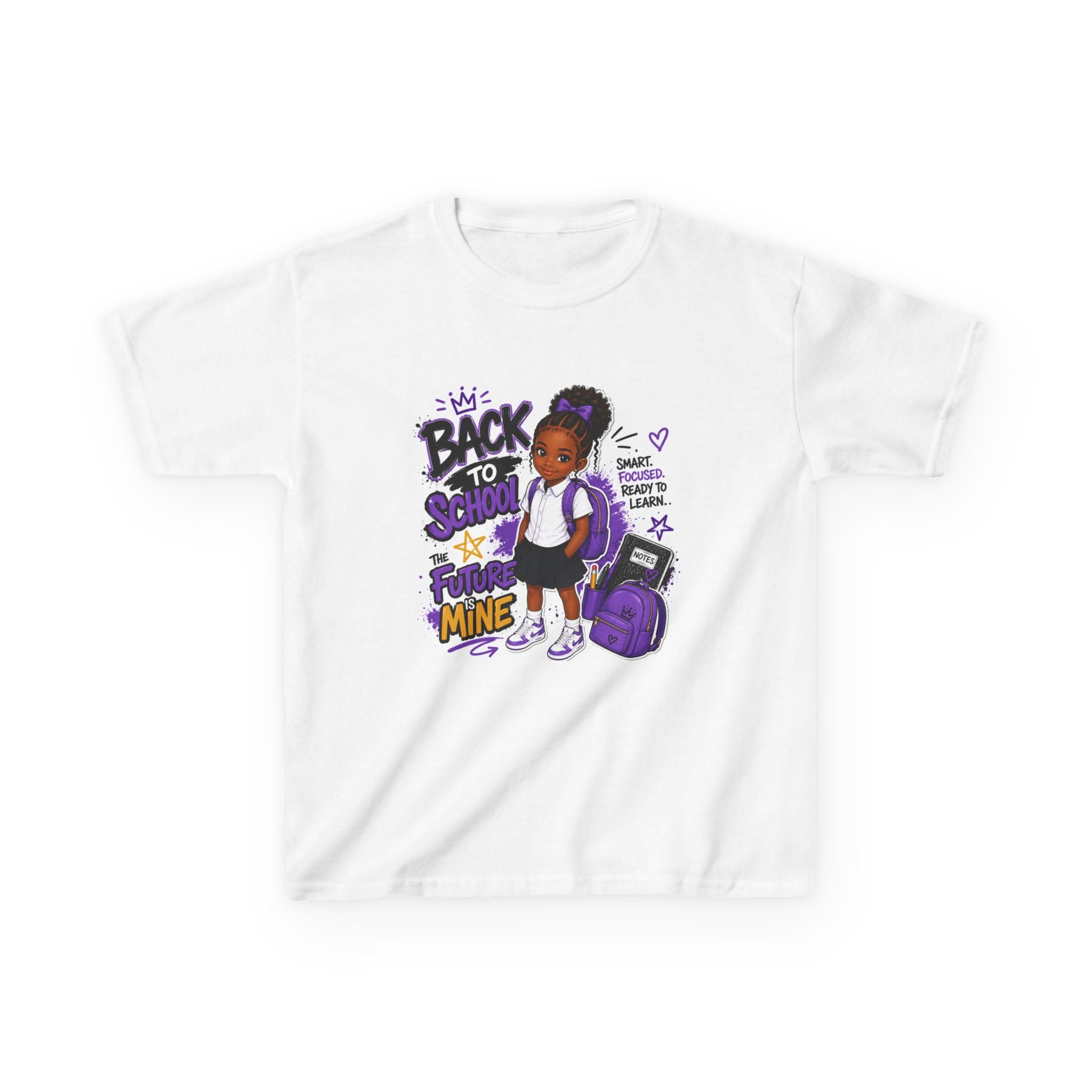 Back to school girl purple