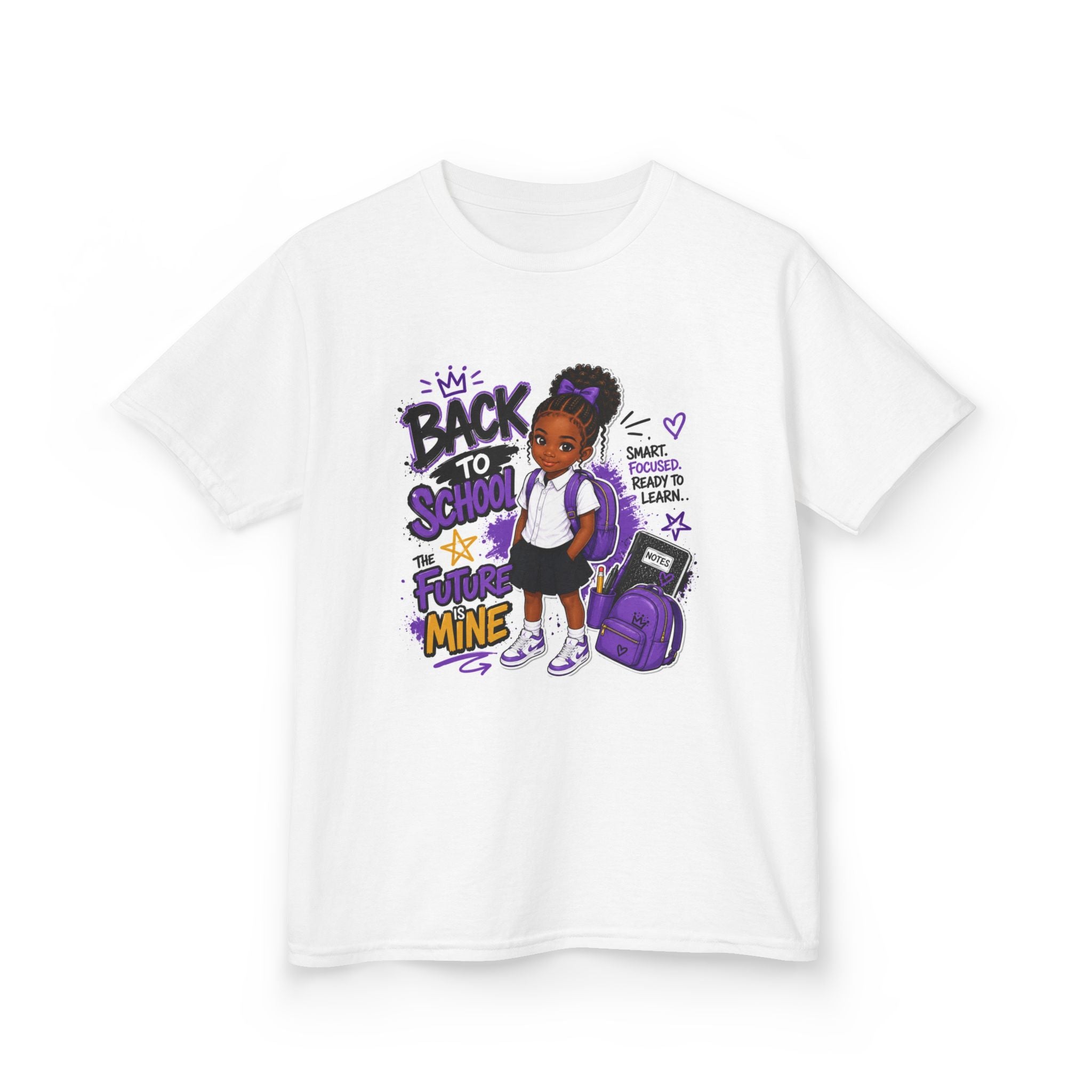 Back to school girl purple